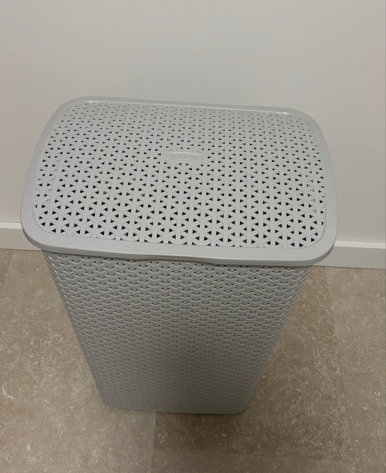 Curver wasmand 55 liter lichtgrijs, Ophalen, Gebruikt, Grijs, Kunststof