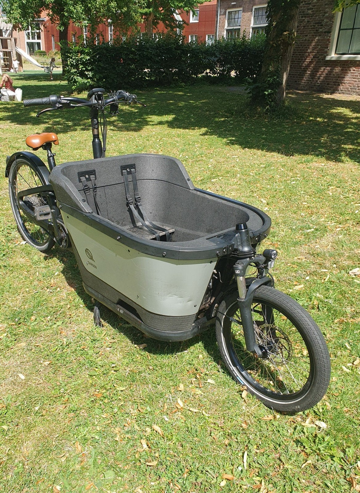 Carqon Cruise Bakfiets - Goed onderhouden met extra's, Fietsen en Brommers, Fietsen | Bakfietsen, Ophalen of Verzenden, Gebruikt