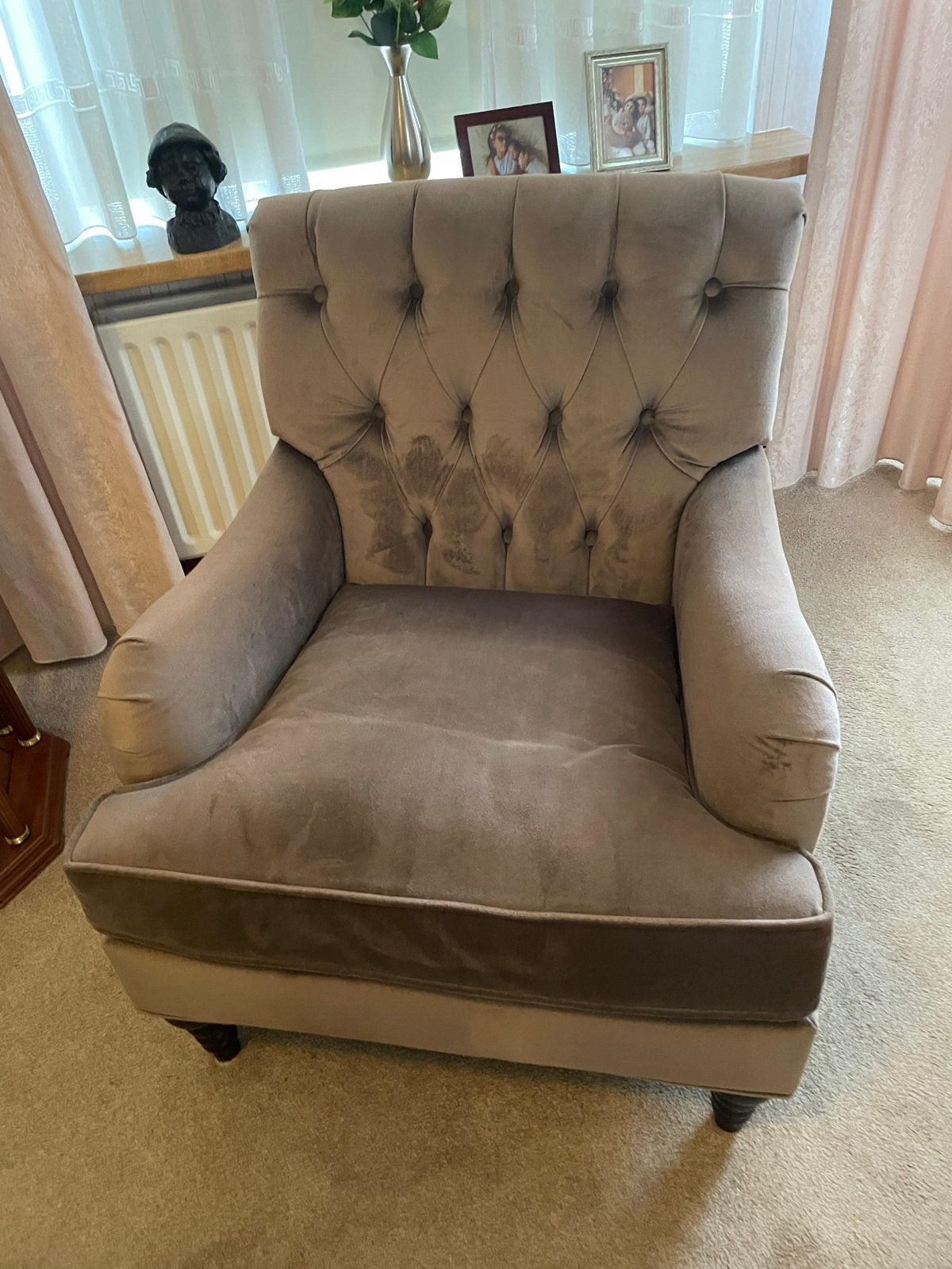 2/5-zits zitbank en 2 fauteuils - Comfortabele set, Ophalen, Gebruikt, Stof, 75 tot 100 cm