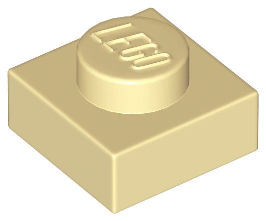 Lego plaatjes 1x1 Tan 50 stuks, Ophalen of Verzenden, Zo goed als nieuw, Losse stenen, Lego