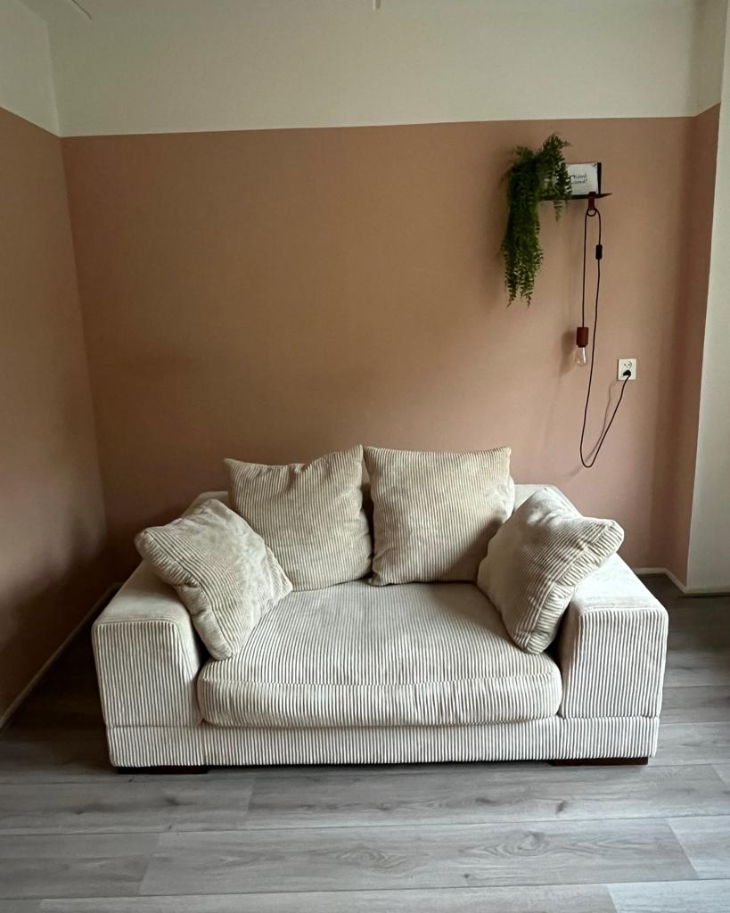Loveseat Ribstof, Ophalen, Gebruikt, 100 tot 125 cm, 150 tot 200 cm