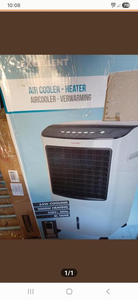 Excellent Electrics Air Cooler & Heater 2-in-1 (Nieuw), Minder dan 60 m³, Nieuw, Ophalen of Verzenden, Verwarmen
