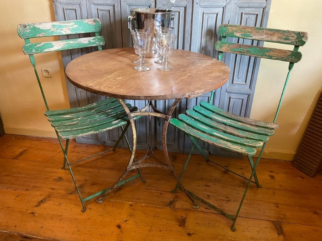 Bistrotafel Bijzettafel rond sfeervol model Frans antiek, Antiek en Kunst, Antiek | Meubels | Tafels, Ophalen