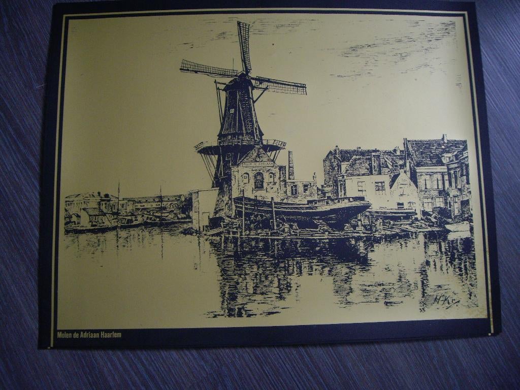Molen de ADRIAAN // Haarlem, 40 cm, Stadsgezicht, 50 cm, Ophalen of Verzenden