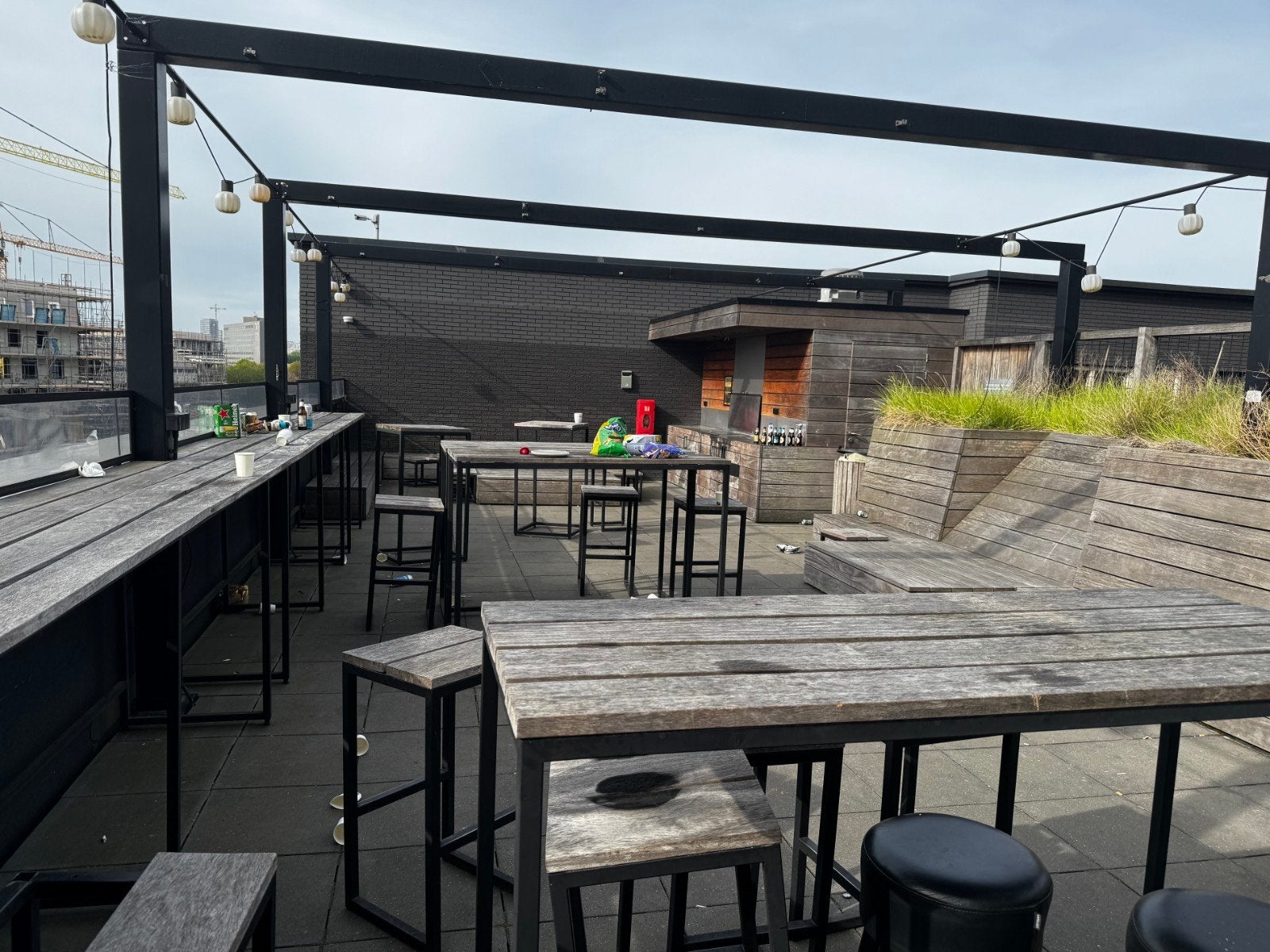 Robuuste houten tuinset met bar en loungehoek, Tuin en Terras, Tuinsets en Loungesets, Ophalen of Verzenden