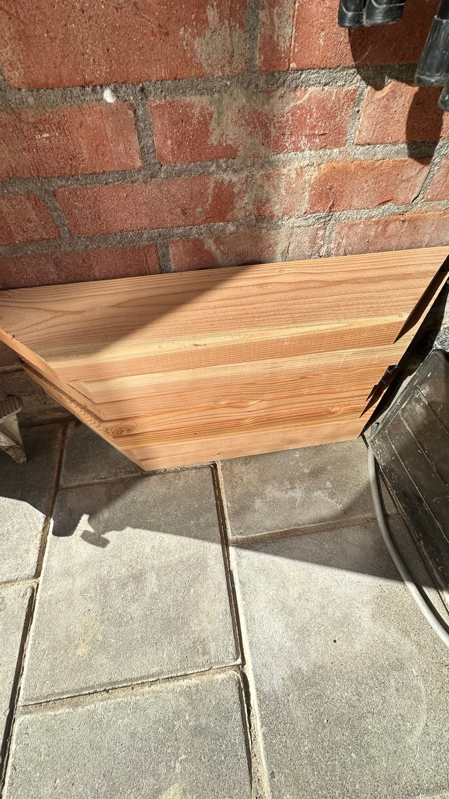 7 stuks geïmpregneerd Douglas hout voor overkapping, Gebruikt, 25 tot 50 mm, Plank, Ophalen