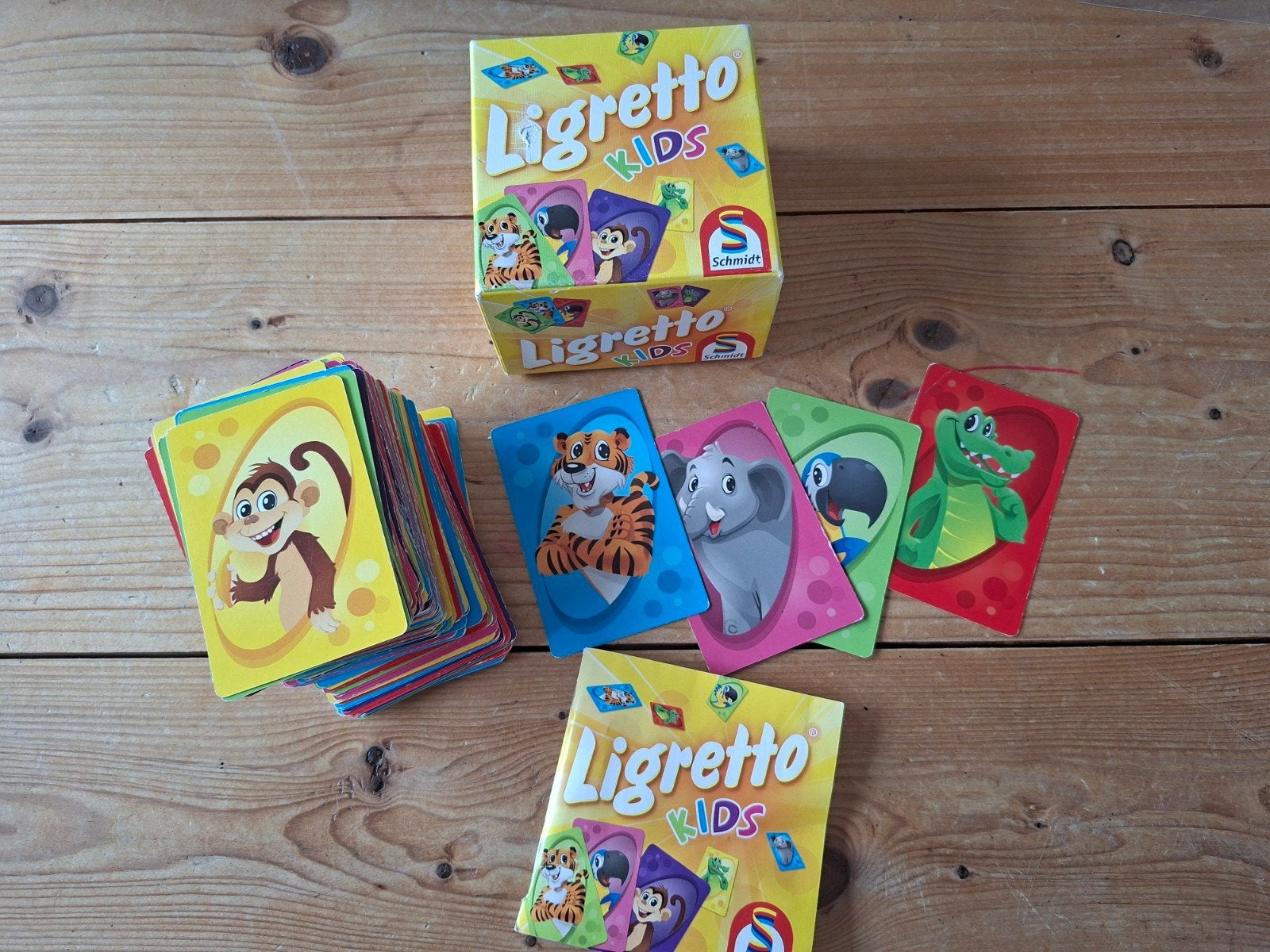 Ligretto Kids Kaartspel, Drie of vier spelers, Ophalen, Gebruikt, Schmidt