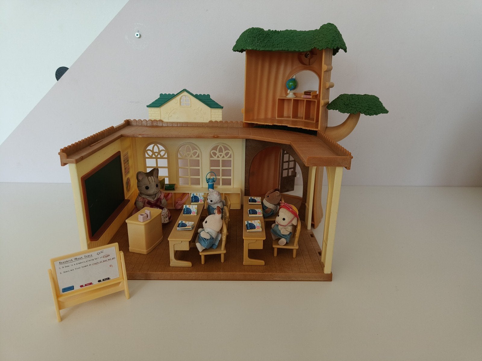 Sylvanian Families School met figuren en accessoires, Ophalen of Verzenden, Gebruikt, Jongen of Meisje