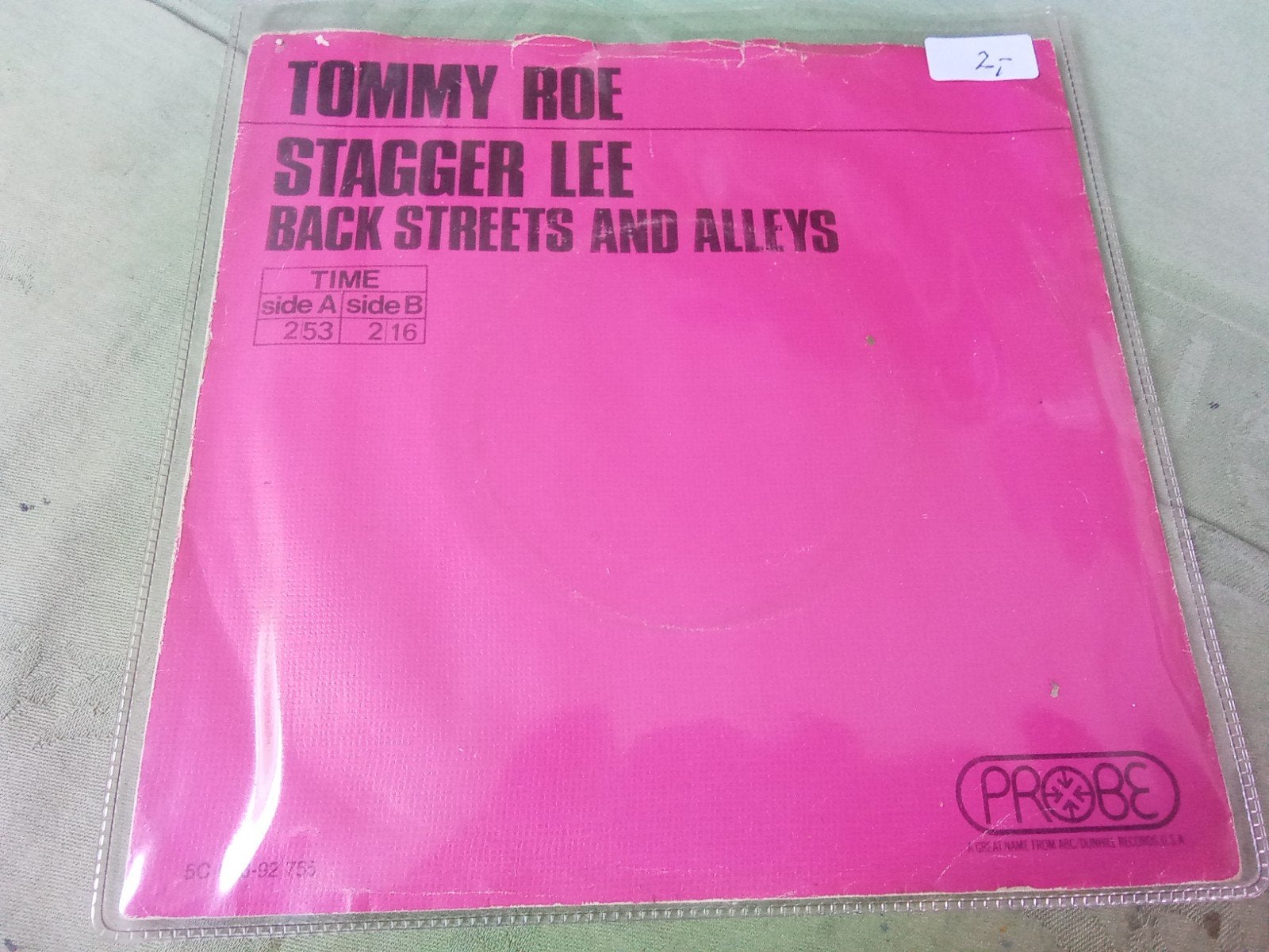 Tommy Roe.        Stagger lee, Verzenden, Gebruikt, 7 inch, Pop
