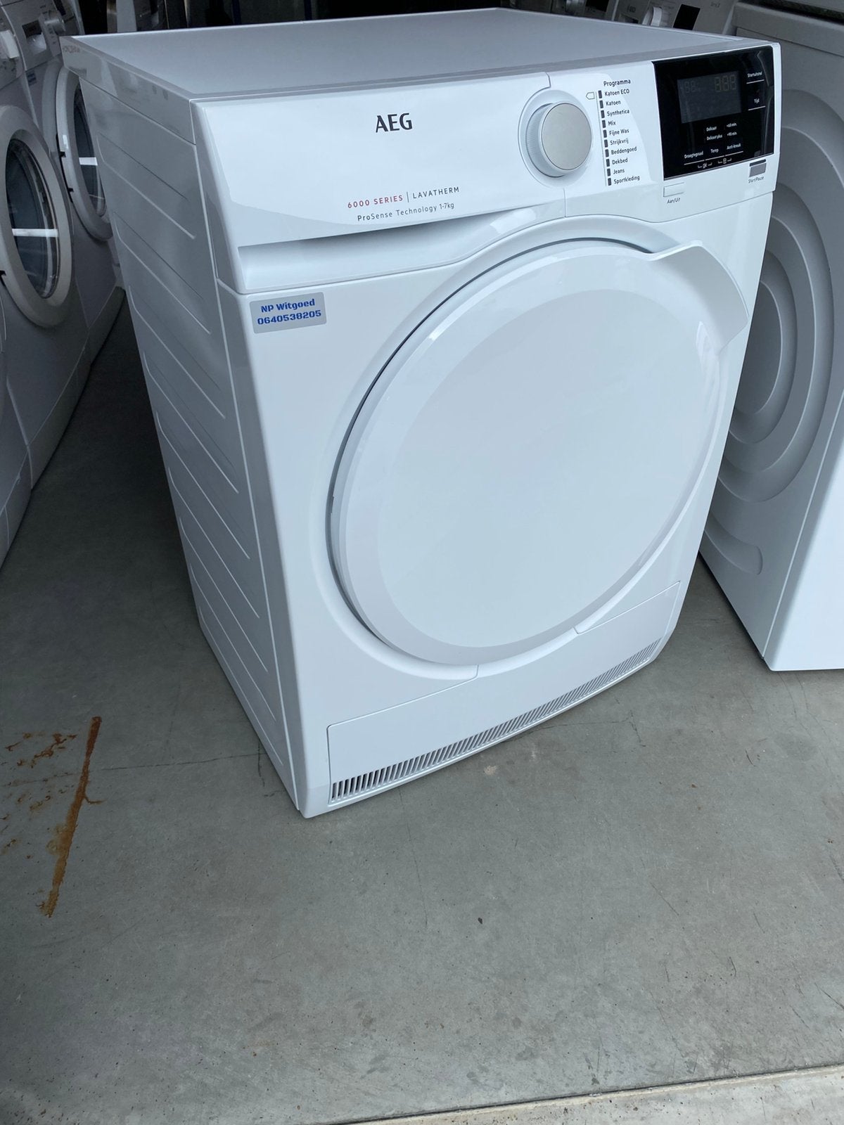 AEG 6000 Series CondensDroger 1,5 Jaar oud! Gratis Bezorgd!, Ophalen, 6 tot 8 kg, Anti-kreukfase, Zo goed als nieuw