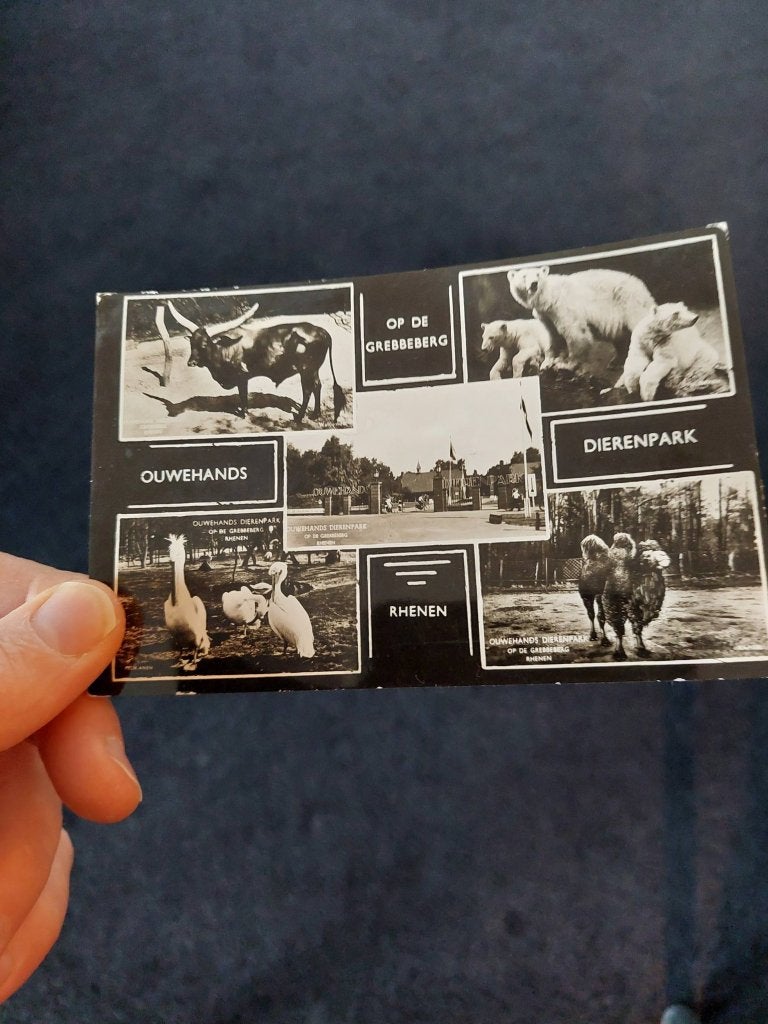 kaart ouwehand, Ophalen of Verzenden, 1940 tot 1960, Gelopen, Cultuur en Media