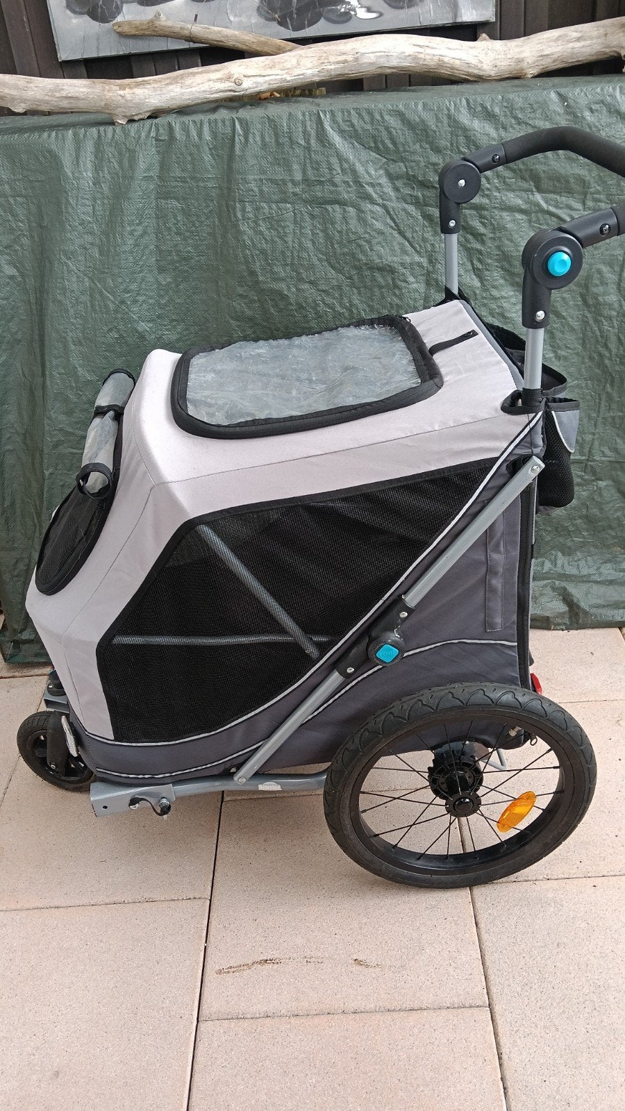 Trixie fietskar maat L en loopkar (incl. voorwiel), Ophalen, Trixie, Opvouwbaar, 20 tot 40 kg