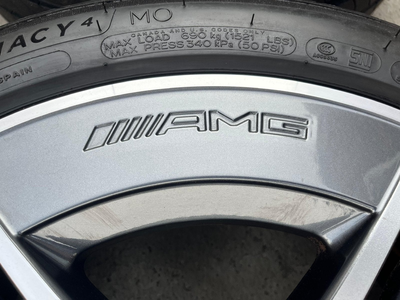 Originele Mercedes C Klasse W206 S206 18 inch AMG Michelin, Auto-onderdelen, Ophalen, 18 inch, Gebruikt, Banden en Velgen