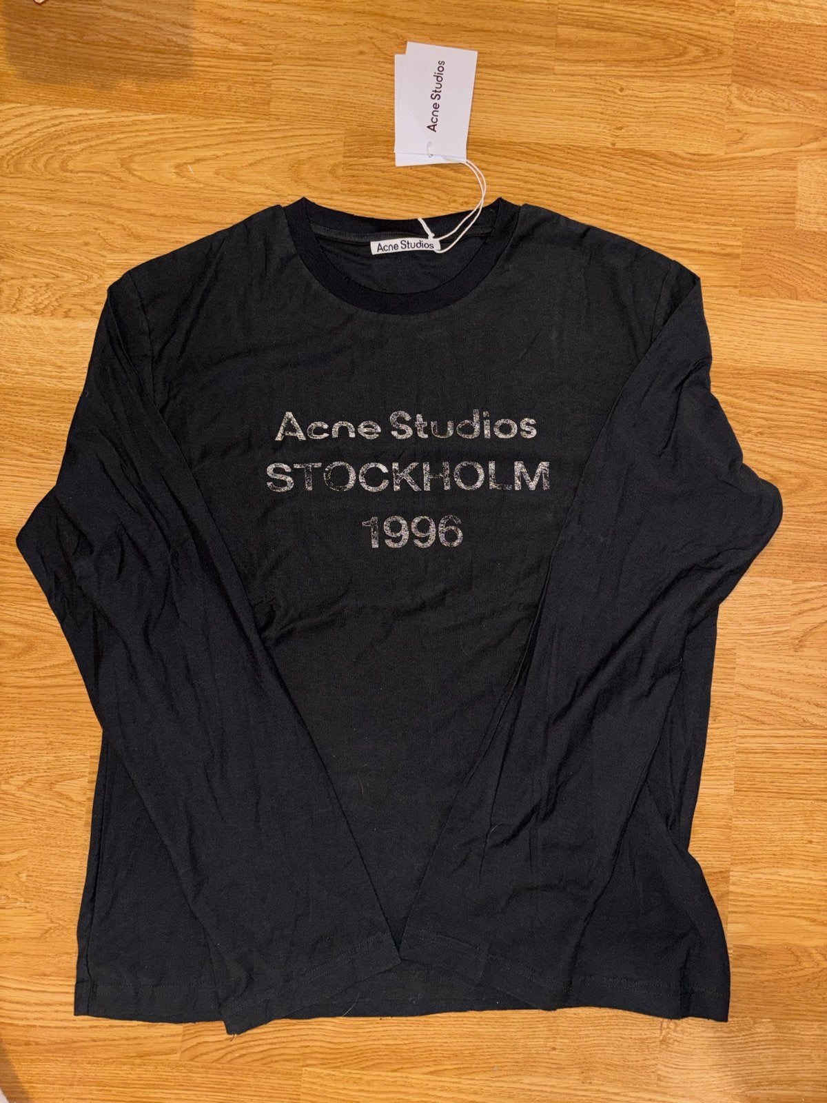 Acne studios longsleeve zwart, Verzenden, Zo goed als nieuw, Maat 52/54 (L), Zwart