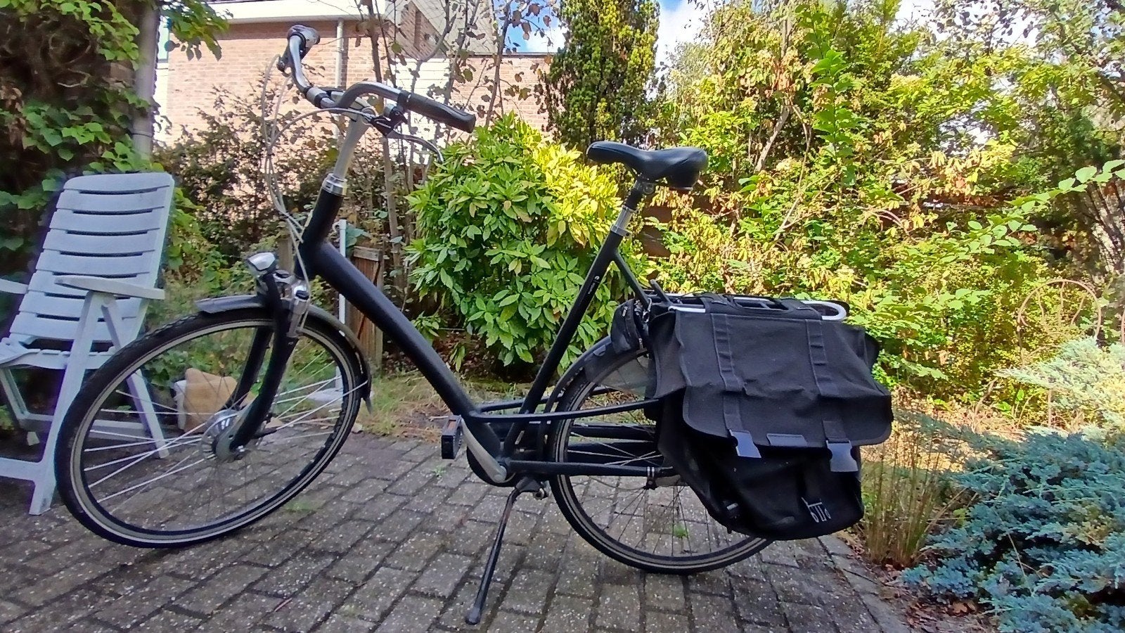 Batavus Mambo Herenfiets lage instap XL (65cm) met tassen, 65 cm of meer, Ophalen of Verzenden, Gebruikt, Batavus