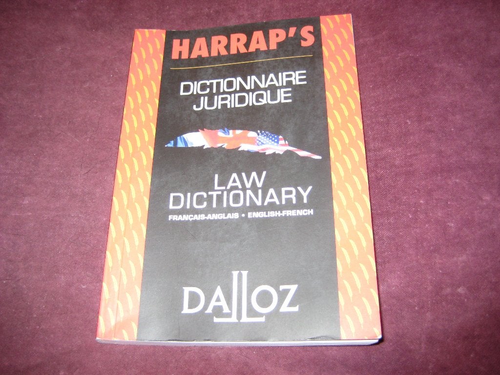 Harrap`s Dictionaire Juridique, Ophalen of Verzenden, Beta, Zo goed als nieuw