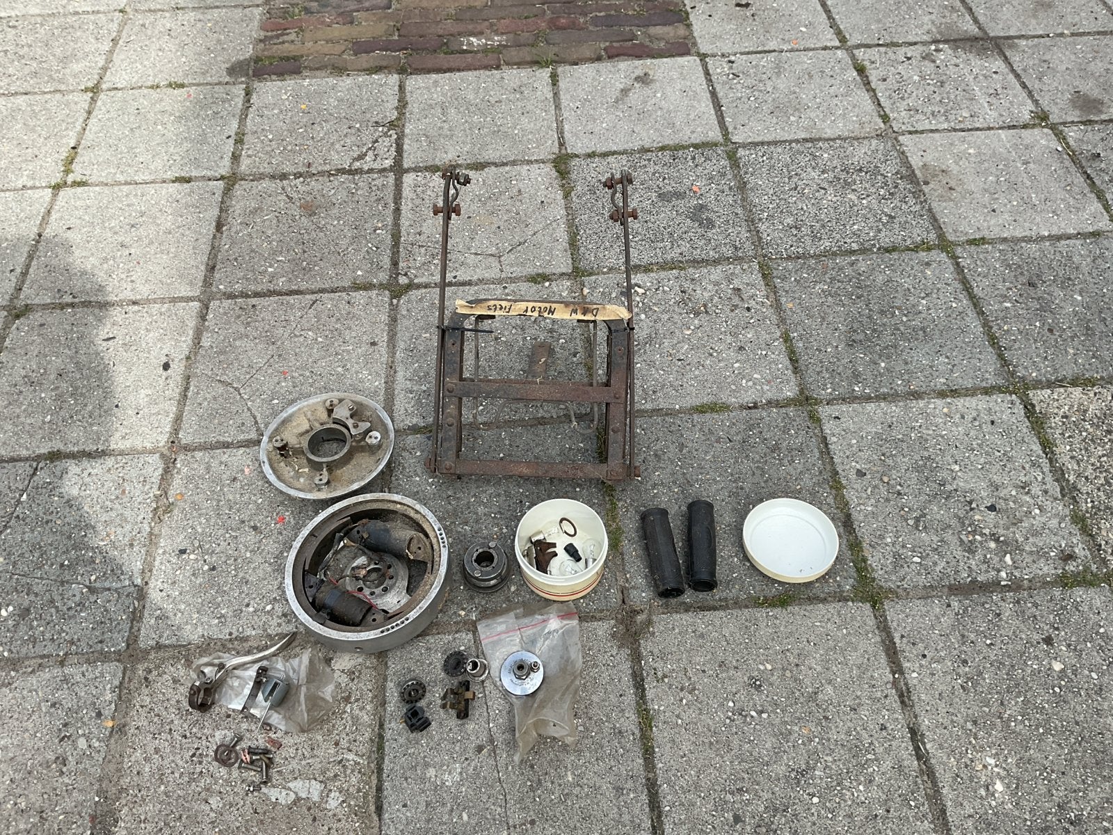 Diverse originele DKW motorfiets onderdelen uit 1934, Motoren, Ophalen of Verzenden, Gebruikt