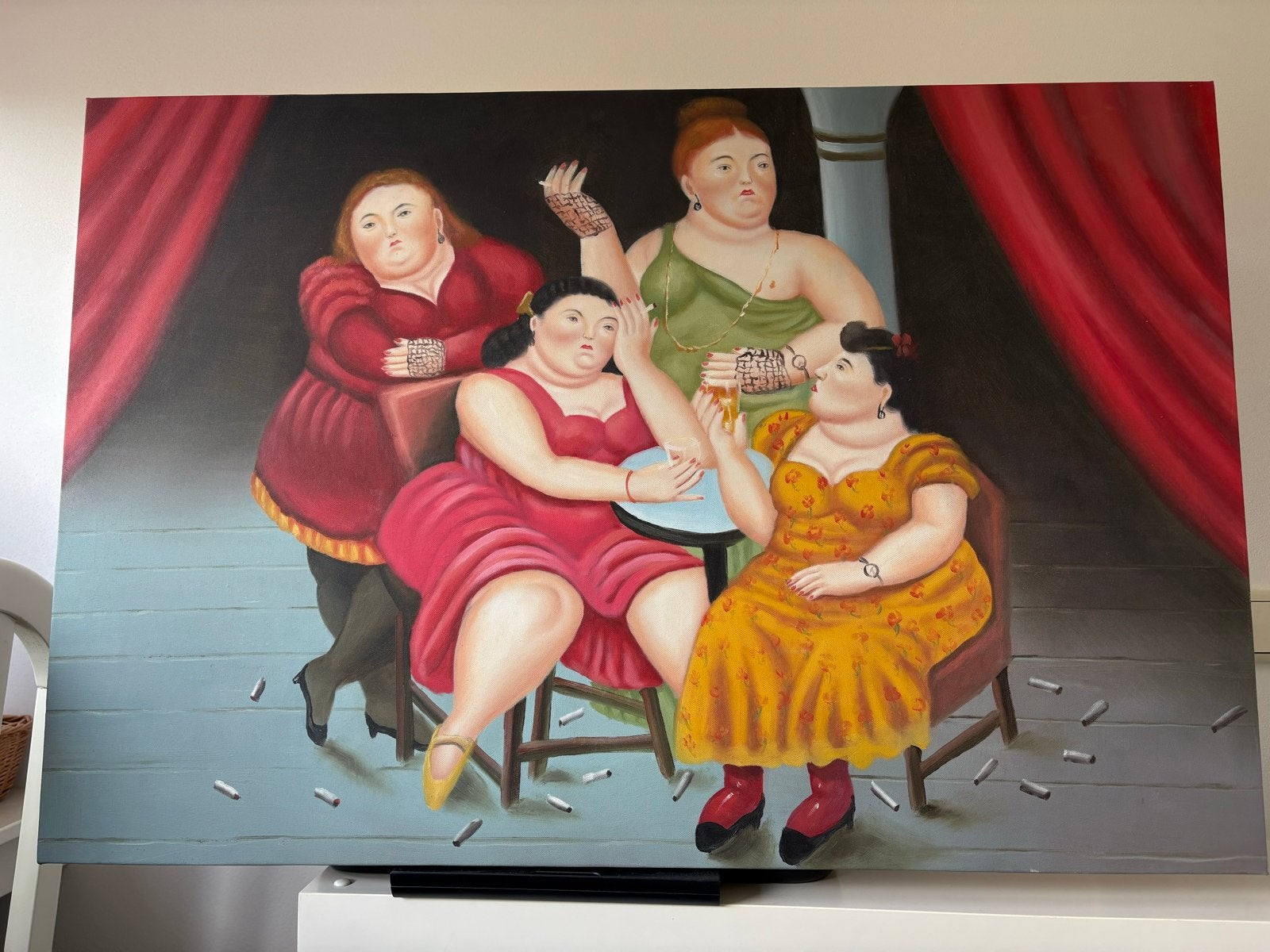 Schilderij op stevig houten frame - 90 x 60 cm, Ophalen