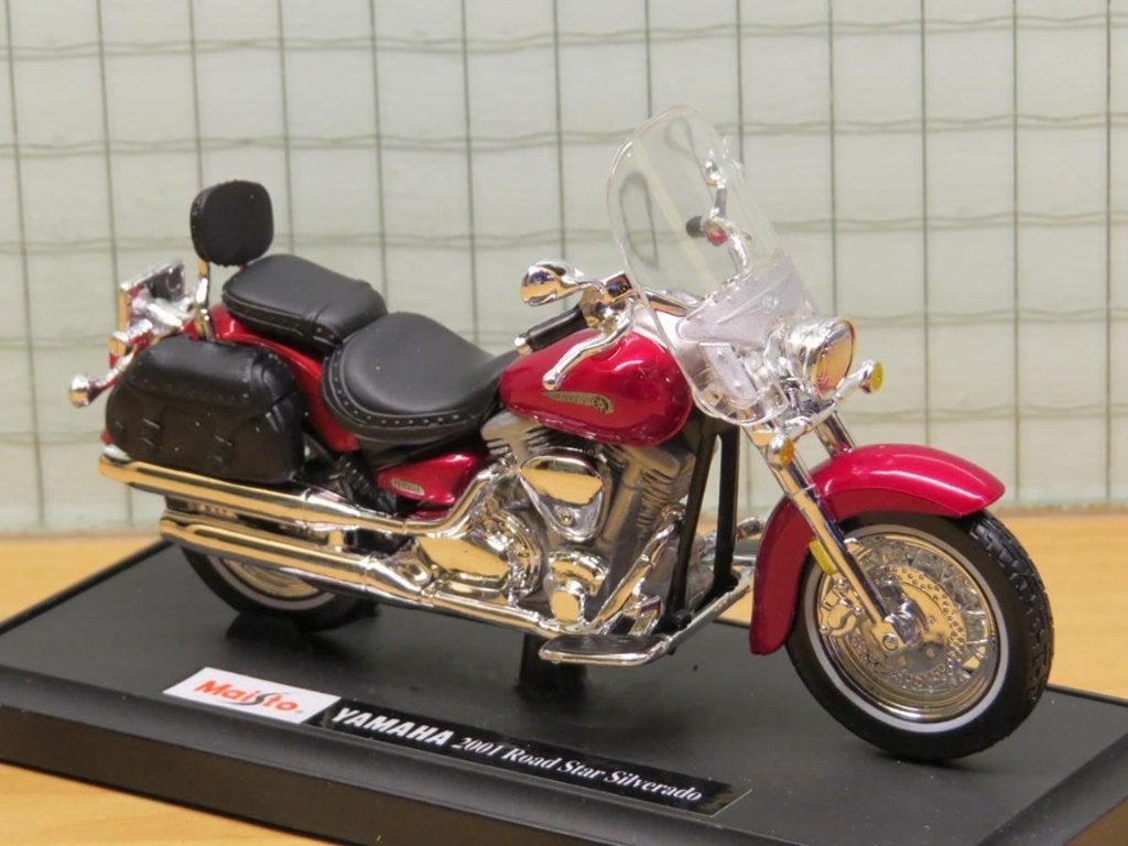 Yamaha Road Star Silverado 1:18 red, MayCheong, Maisto, Nieuw, Ophalen of Verzenden
