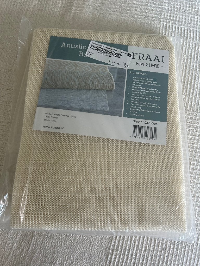 Anti-slip onderkleed, 100 tot 150 cm, Beige, Ophalen of Verzenden, Rechthoekig