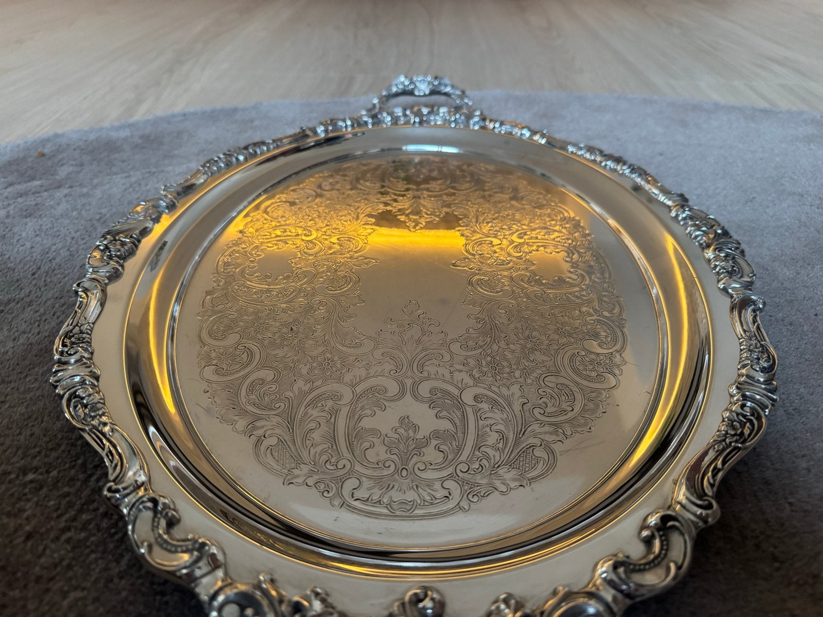 Baroque Wallace 293 verzilverd Dienblad, Ophalen of Verzenden, Zilver