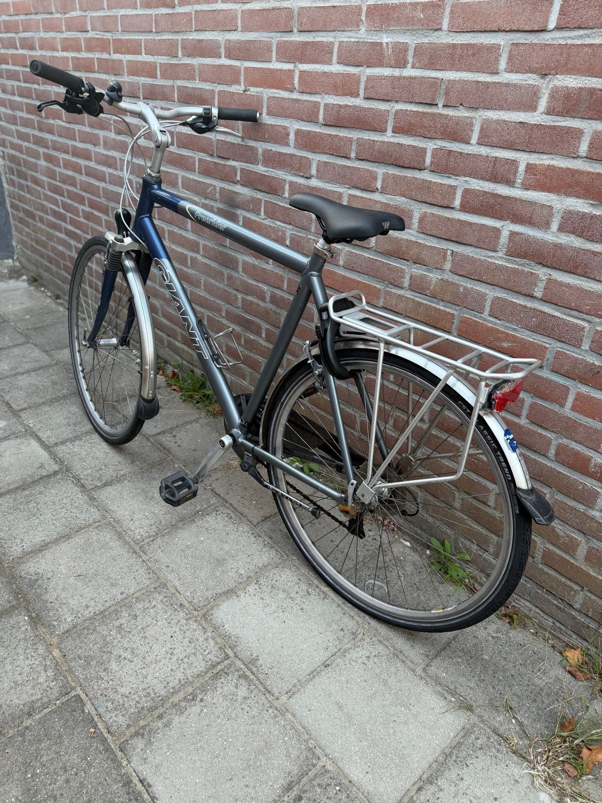 Giant Freerider herenfiets - Gebruikt, Fietsen en Brommers, Fietsen | Heren | Herenfietsen, Ophalen, Gebruikt, Velgrem, Versnellingen