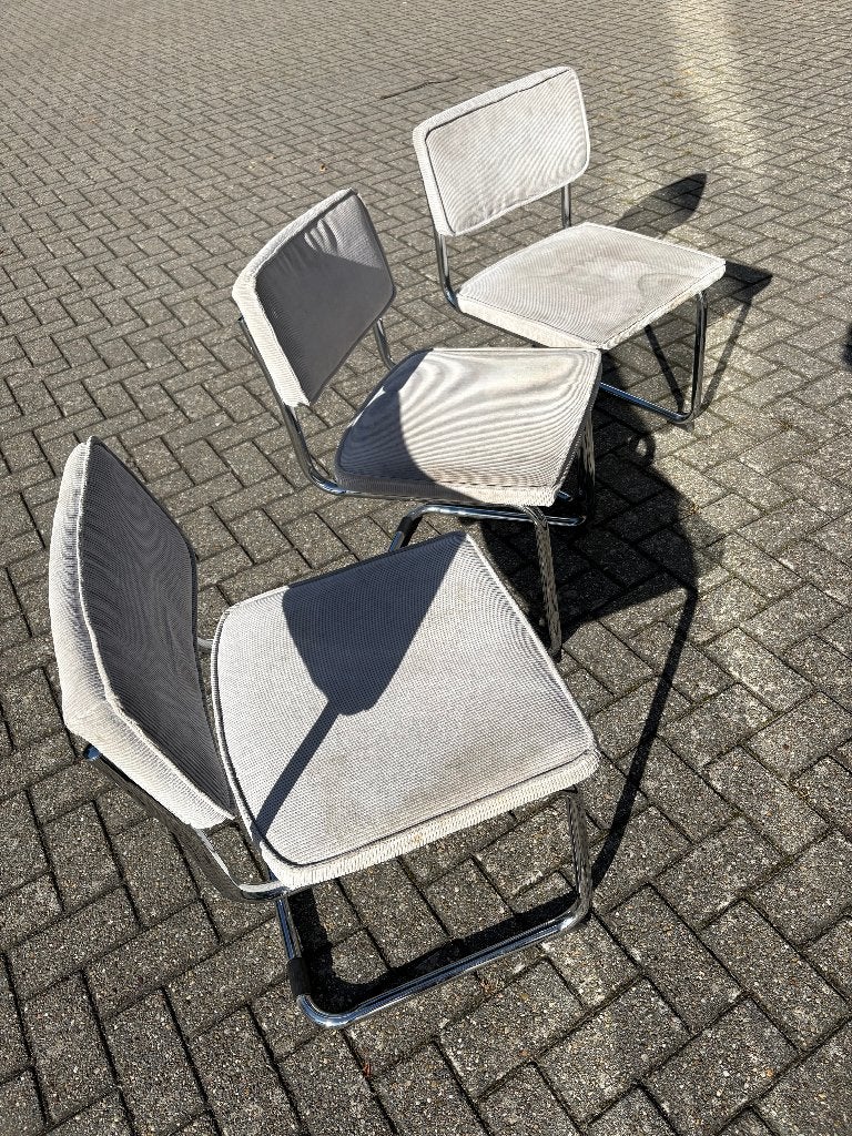 GRATIS Retro stoelen (3x), Ophalen, Gebruikt, Drie, Wit