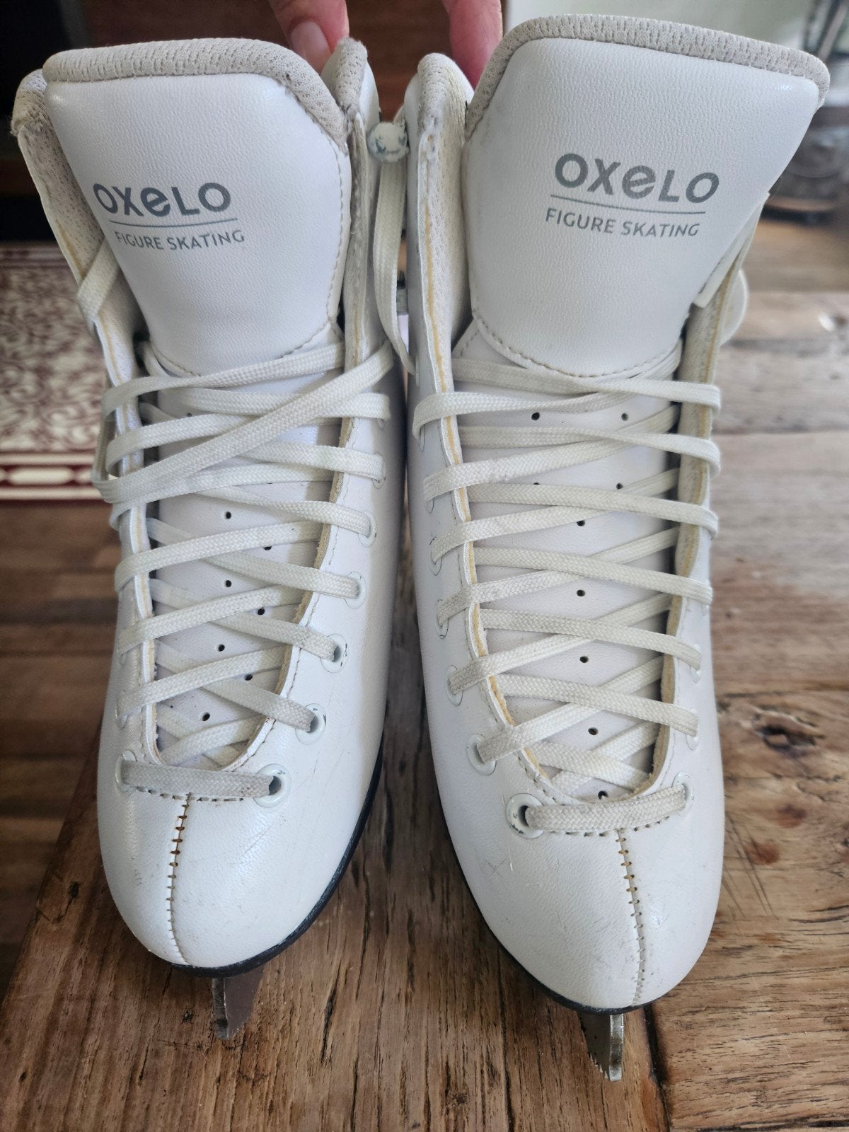 Kunstschaatsen Oxelo - Decathlon maat 33, Gebruikt, Kunstschaatsen, Ophalen, Overige merken