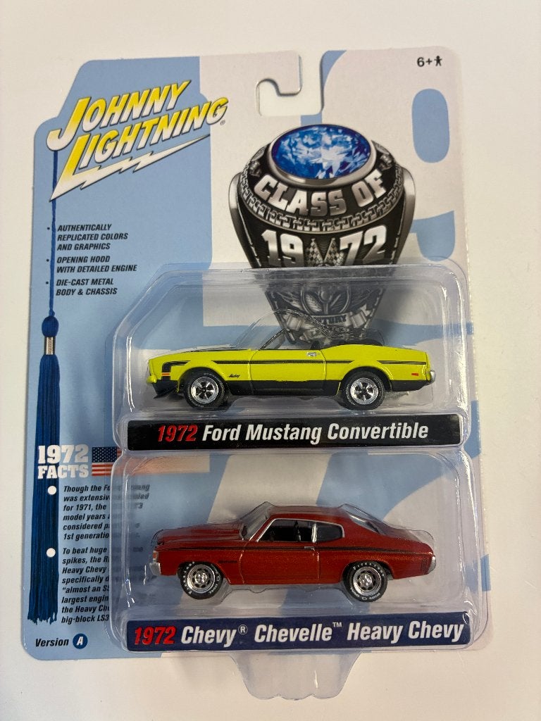 88575: Ford Mustang - 1972 / Chevrolet Chevelle - 1972 1:64, Auto, Nieuw, Ophalen of Verzenden, Oskar-Jäger-Strasse 173_K4, 50825 Köln, Germany
