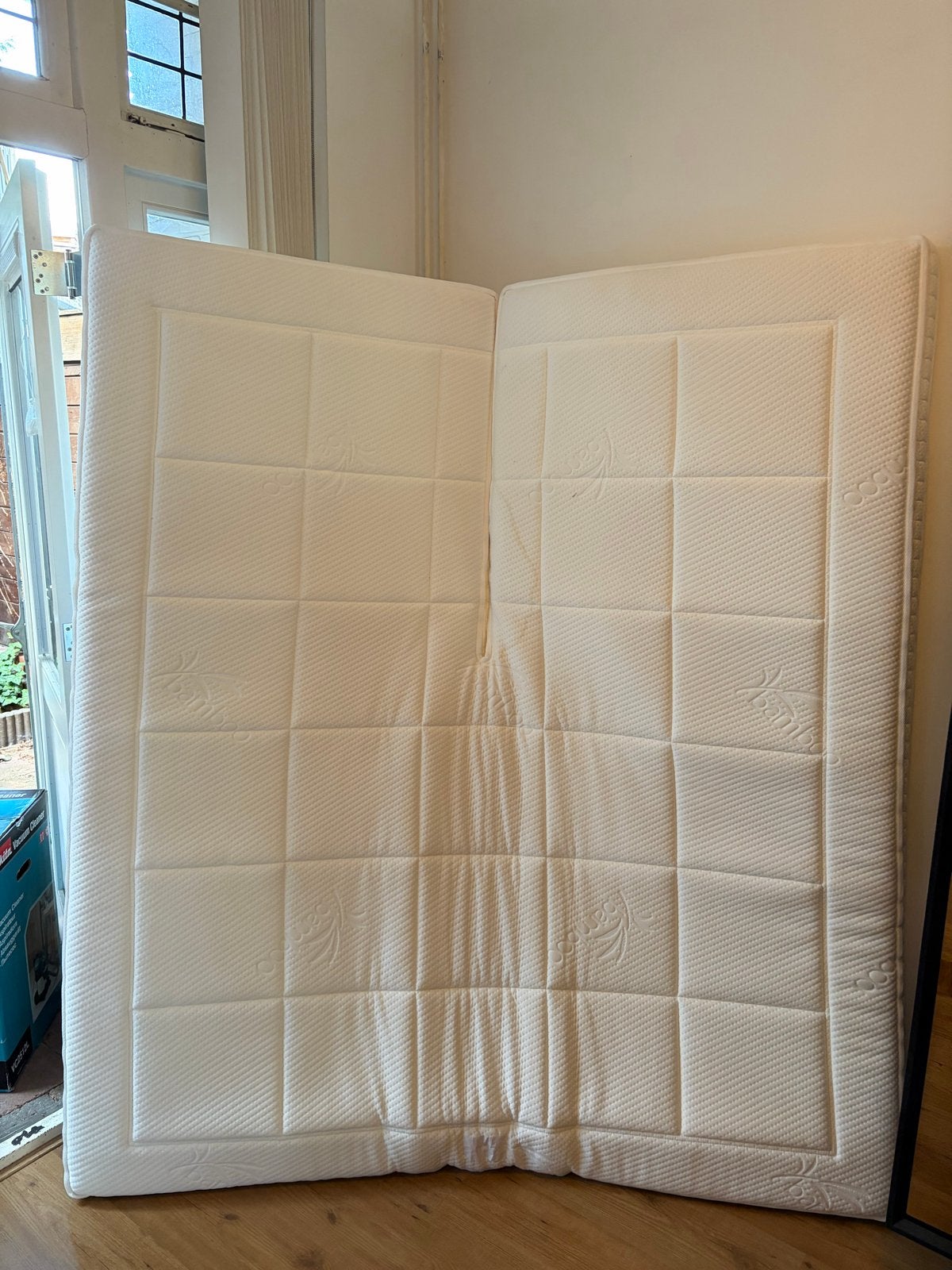 Haco Wonen & Slapen Delores bamboe splittopper 180x200, Ophalen, Gebruikt, Tweepersoons, Matras