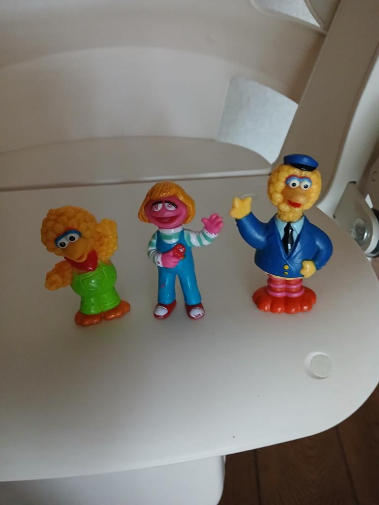 Sesamstraat figuurtjes 3 stuks, Verzamelen, Ophalen of Verzenden, Zo goed als nieuw