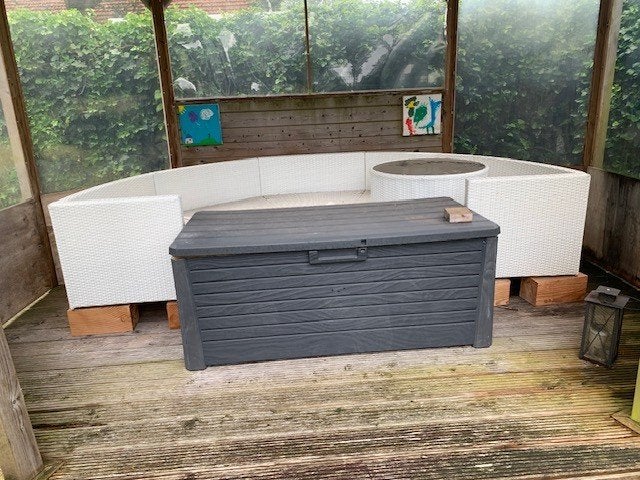 tuin en terras bank, Ophalen, Zo goed als nieuw, Kunststof