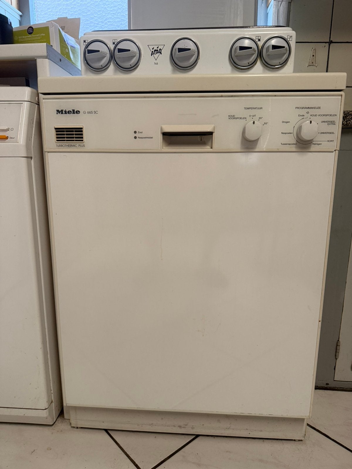 Vaatwasser miele., Witgoed en Apparatuur, Vaatwasmachines, Ophalen, Gebruikt, Vrijstaand, Minder dan 85 cm