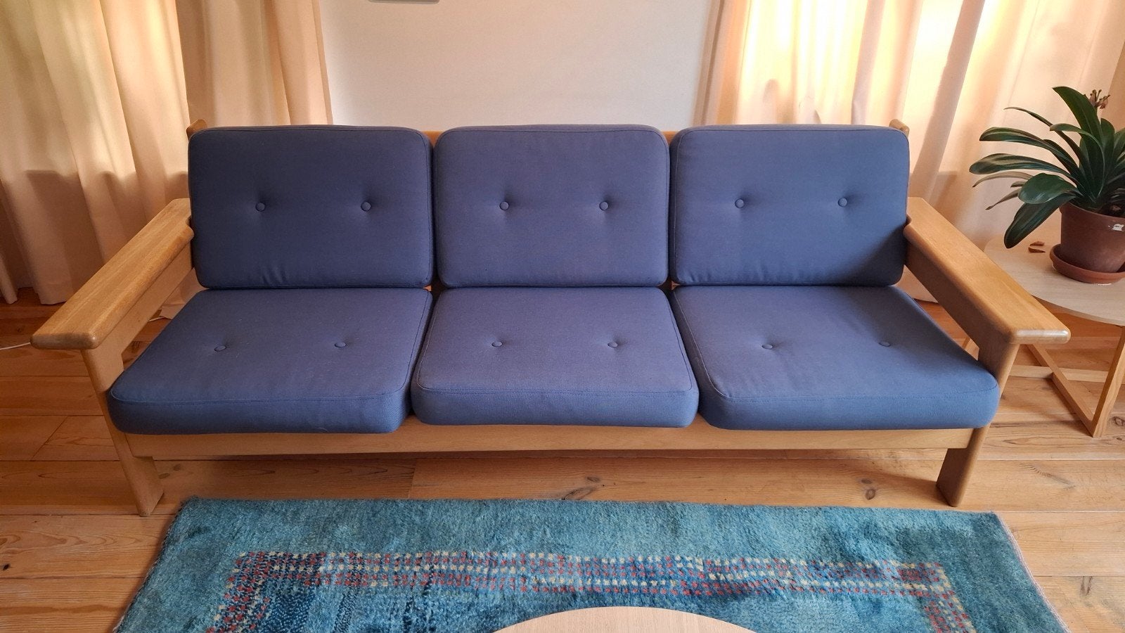 Vintage Scandinavische 3-zitsbank Laboremus van Viborg, 1960, Ophalen