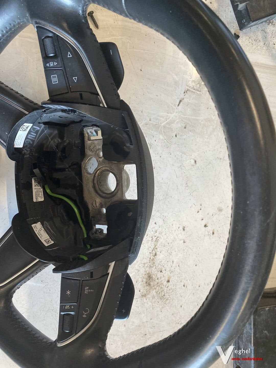 Audi A3 Sportback 2016 Lederen Stuurwiel met bed. En Flipper, Gebruikt, -, -, Ophalen of Verzenden