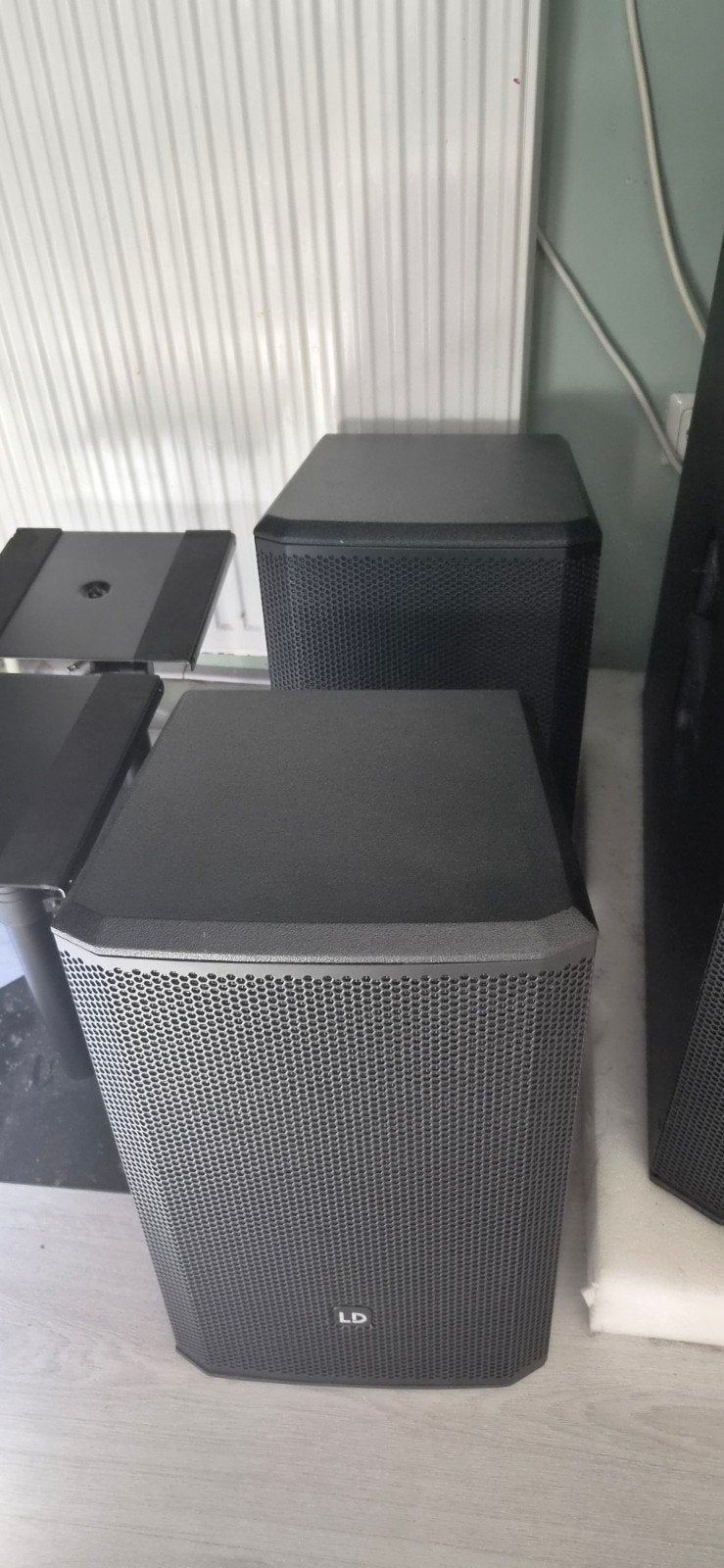 LD DAVE 18G4X Party Speakerset - Krachtig Geluid, Audio, Tv en Foto, Luidsprekers, Subwoofer, Zo goed als nieuw, Inclusief kabels
