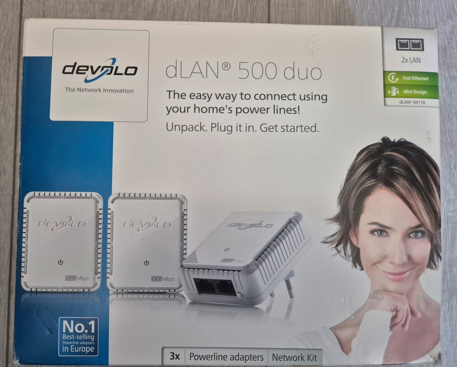 devolo dLAN 500 duo Powerline Adapters - 3-pack, Computers en Software, Netwerk switches, Ophalen of Verzenden