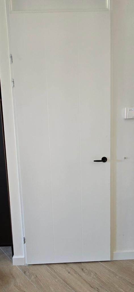 Opdekdeur 88x231.5 links, Doe-het-zelf en Verbouw, Deuren en Horren, Ophalen, Binnendeur, 200 tot 215 cm, Glas