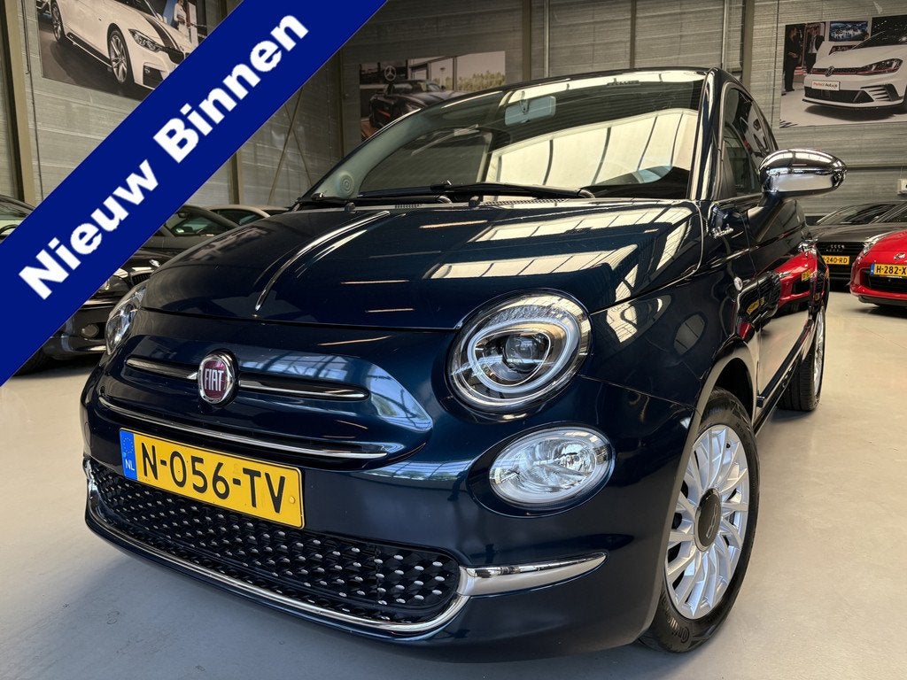 Fiat 500 1.0 Hybrid Dolcevita Carplay, Cruise, Pano, Voorwielaandrijving, Startonderbreker, Leder en Stof, Origineel Nederlands