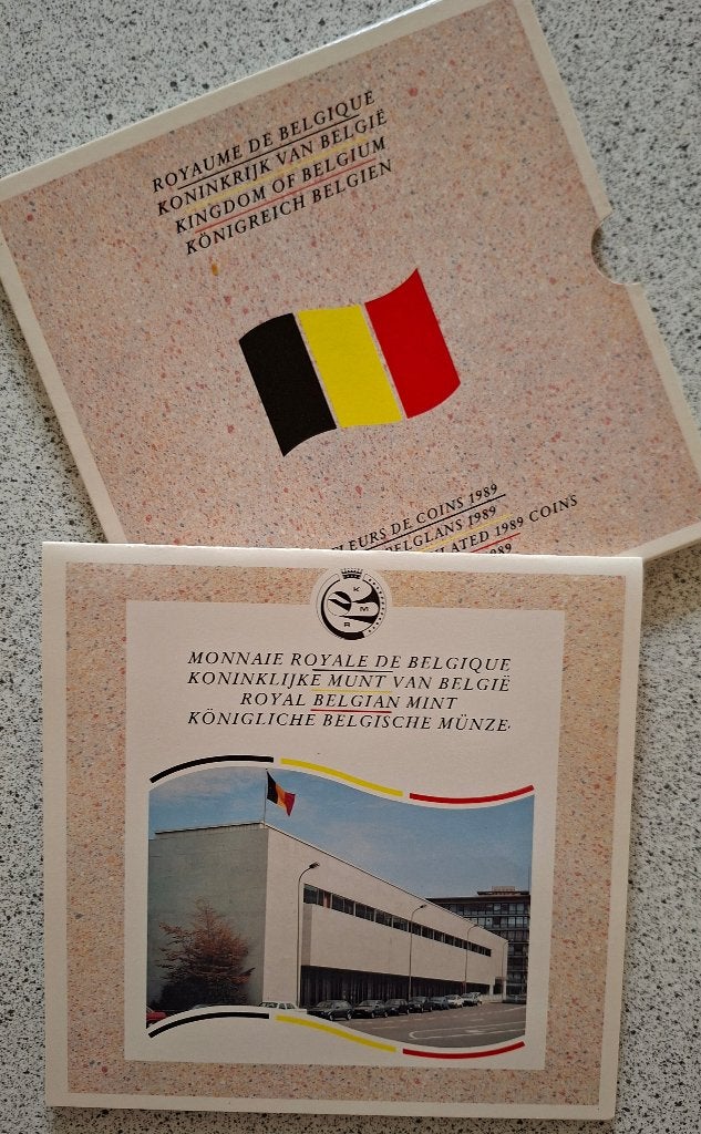 Muntenset Belgische Frank 1989 Nieuw Muntgebouw Brussel, Postzegels en Munten, Verzenden, Overig, Setje