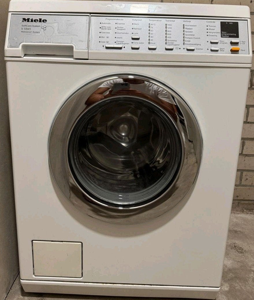 Miele V5845 wasmachine | Werkend | Sterke Miele kwaliteit, Witgoed en Apparatuur, Ophalen, Gebruikt, 1200 tot 1600 toeren, 85 tot 90 cm