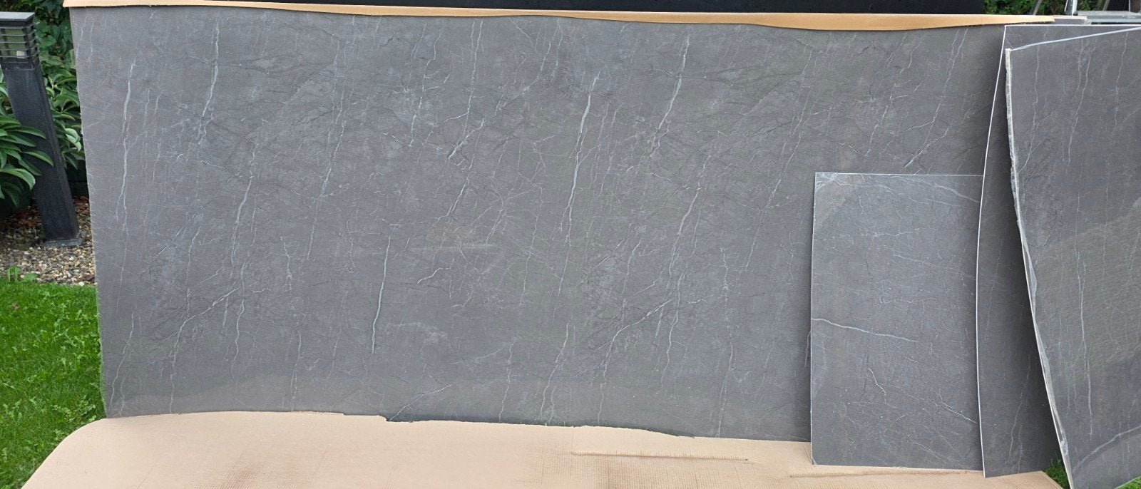 PVC wandpaneel marmerlook grijs 122x270 cm, Ophalen, Nieuw, Overige materialen, 60 cm of meer
