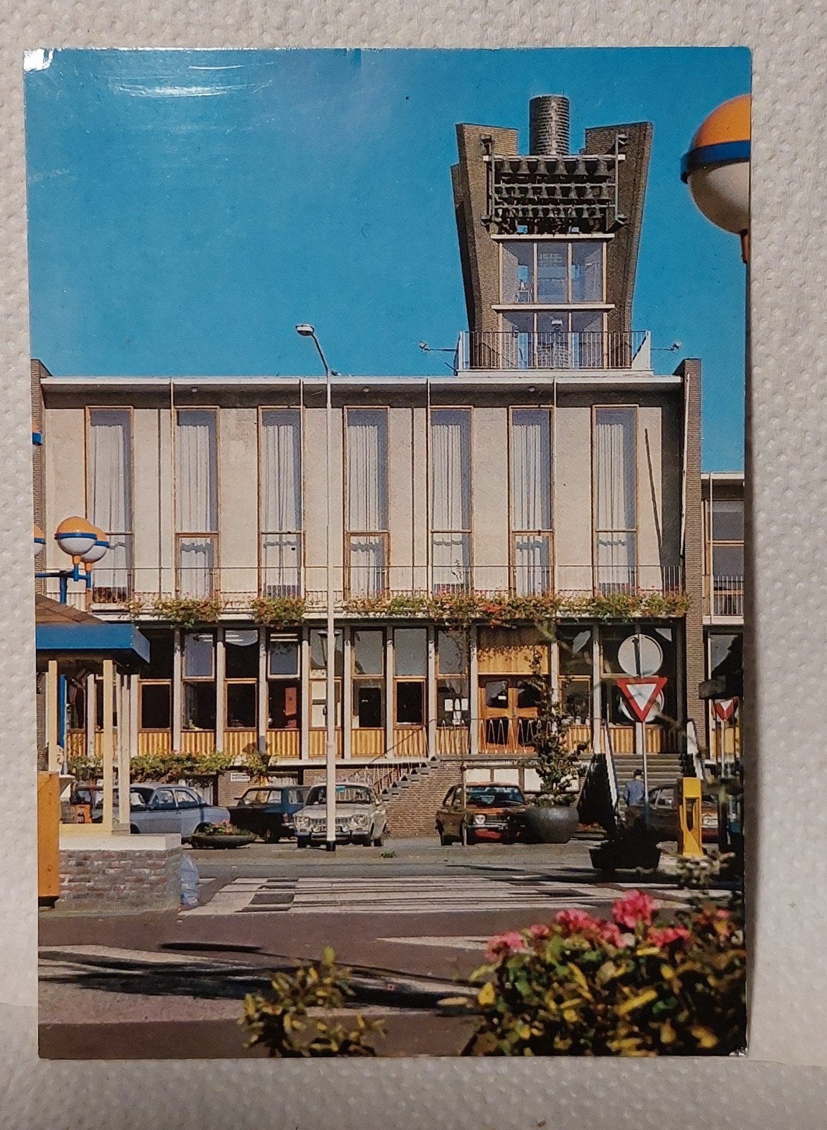 Boxmeer, ansicht kaart, Gemeentehuis. ongelopen, Ophalen of Verzenden, 1940 tot 1960