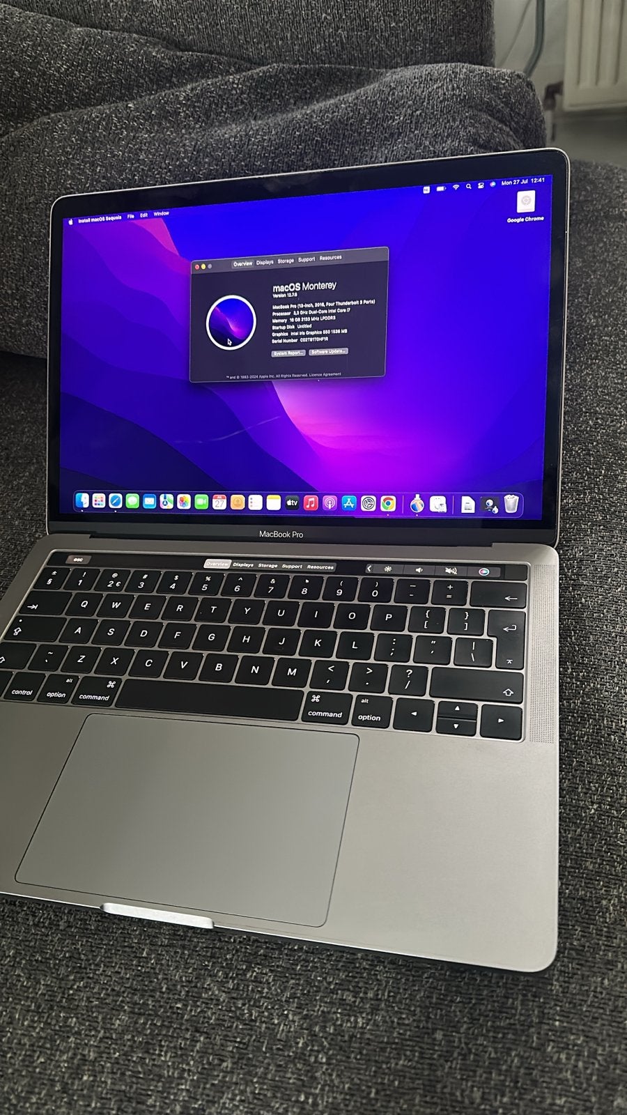 MacBook Pro 13-inch 2016 - i7, 16GB RAM, 512GB SSD, Computers en Software, Apple Macbooks, MacBook Pro, Qwerty, 13 inch, 512 GB
