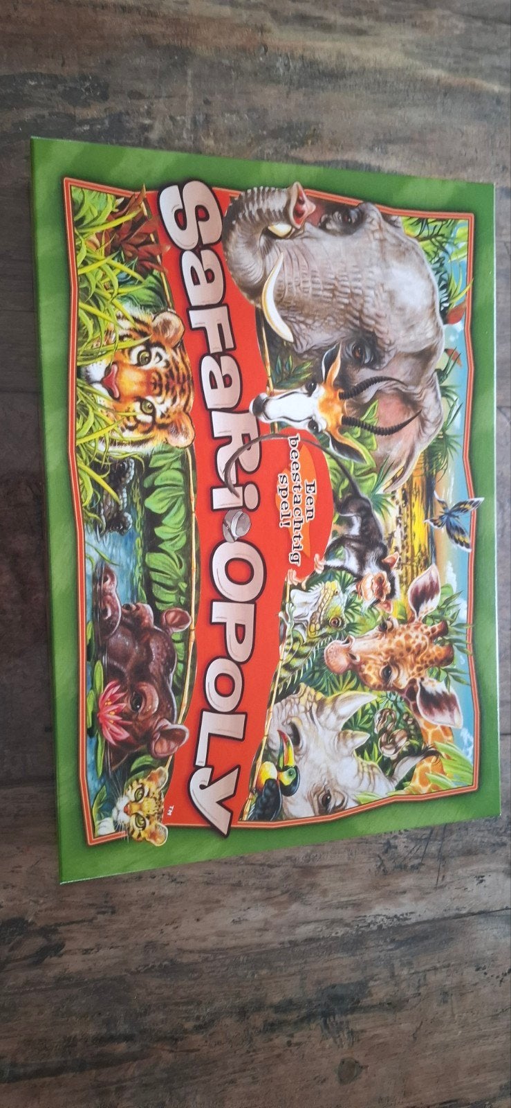 Safariopoly bordspel - Zo goed als nieuw, Hobby en Vrije tijd, Gezelschapsspellen | Bordspellen, Ophalen of Verzenden, Nieuw