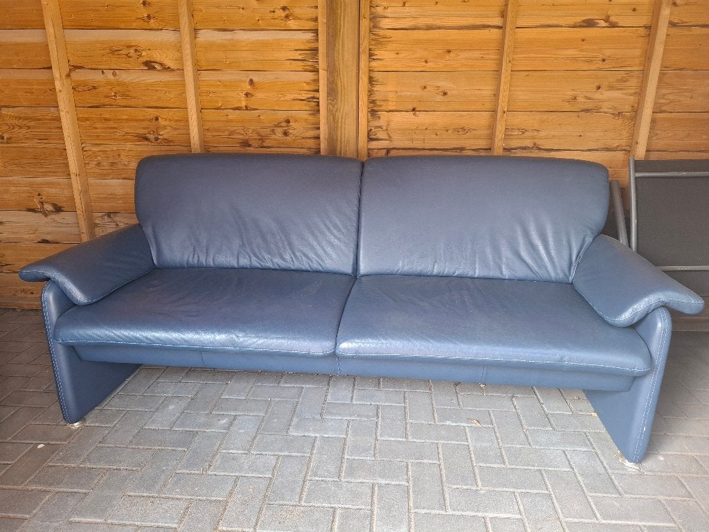 3 en 2,5 zits leren bank, Ophalen, Gebruikt, Minder dan 75 cm, Leer