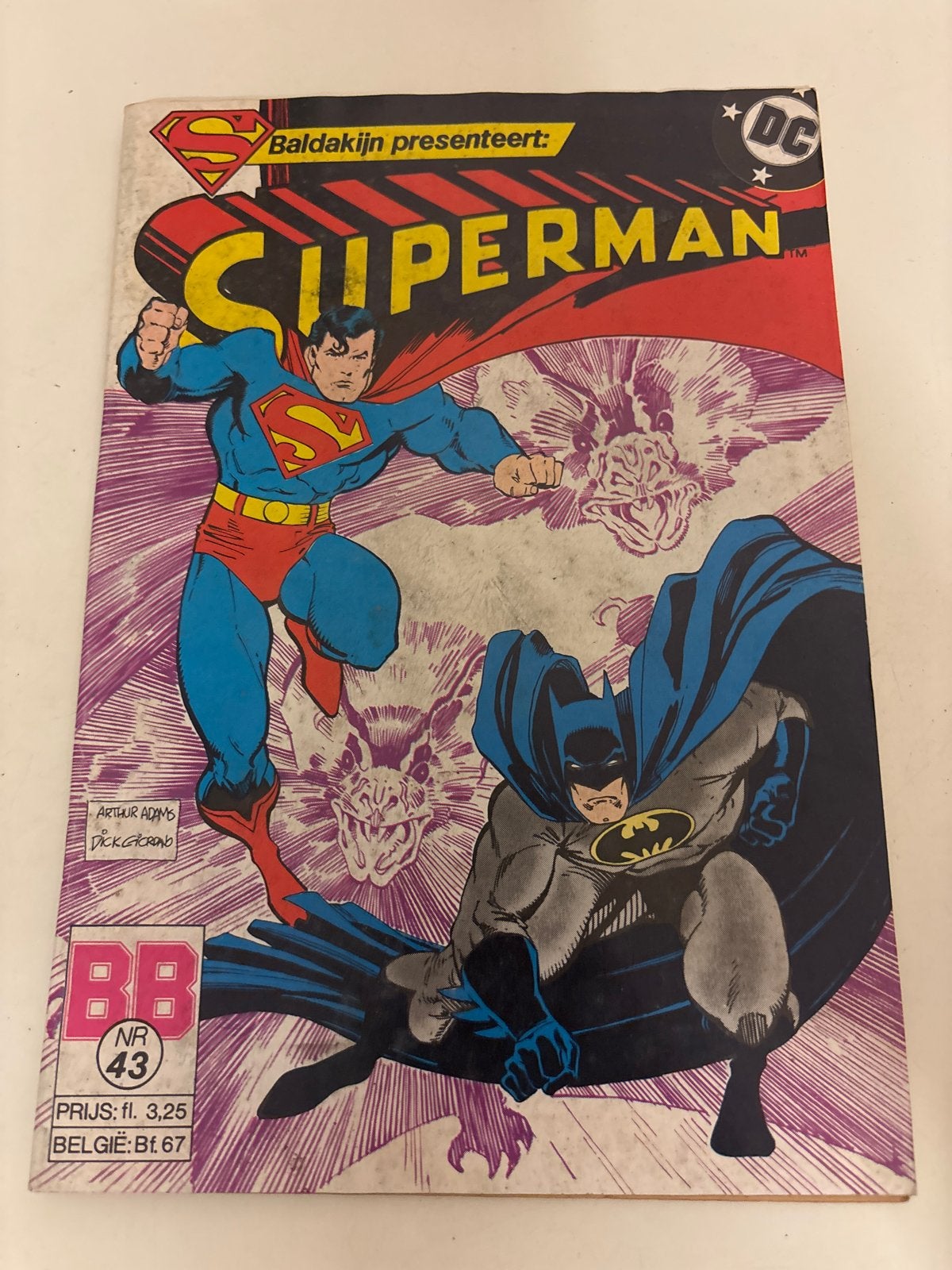 Superman en Batman stripboek nr. 43, Eén stripboek, Ophalen of Verzenden, Gelezen