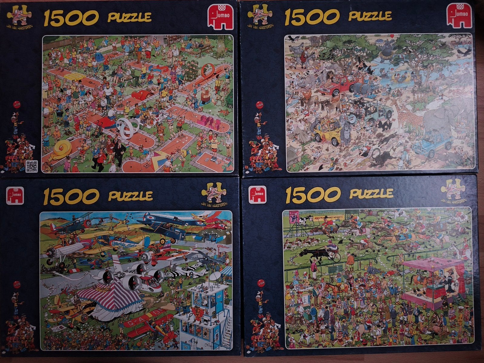Jan van Haasteren puzzels 1500 stukjes, Ophalen, 500 t/m 1500 stukjes, Zo goed als nieuw