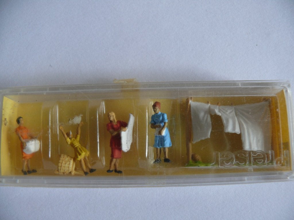 Diverse figuren van Preiser, 4 doosjes, Overige merken, Gelijkstroom, Overige typen, Nieuw