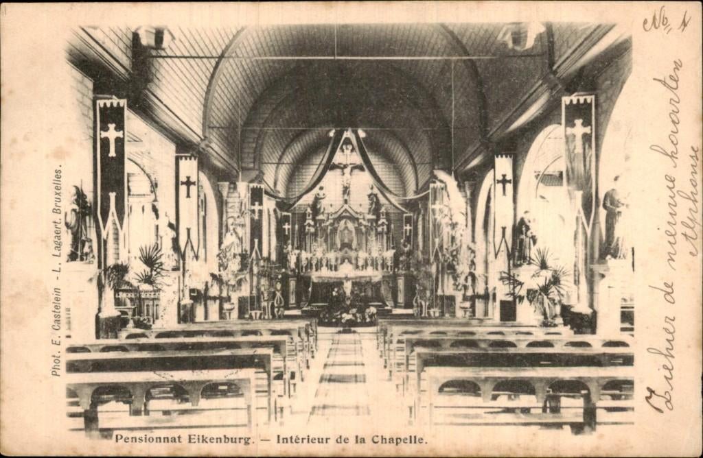 Eikenburg - Kapel - Interieur, Ophalen of Verzenden, Voor 1920, Gelopen, Noord-Brabant